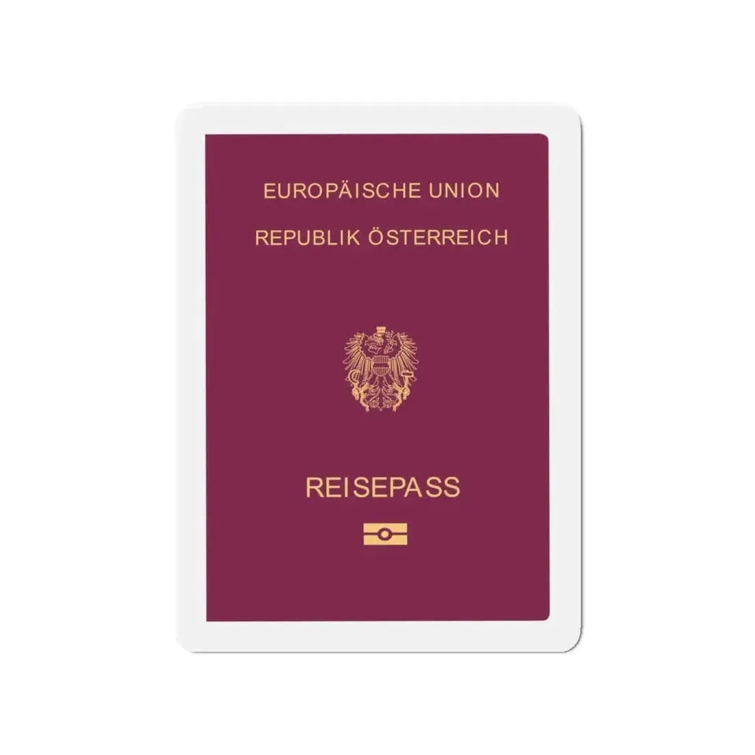 Austrian Passport - Refrigerator Magnet - The Sticker Space