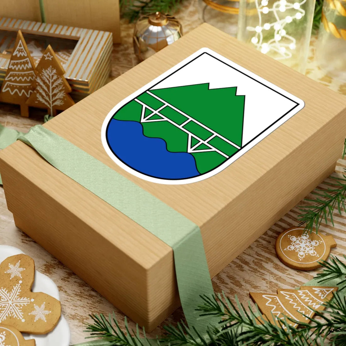 AUT Bruck an der Grossglocknerstr COA (Austria) (Coat of Arms) STICKER Vinyl Kiss-Cut Decal - The Sticker Space