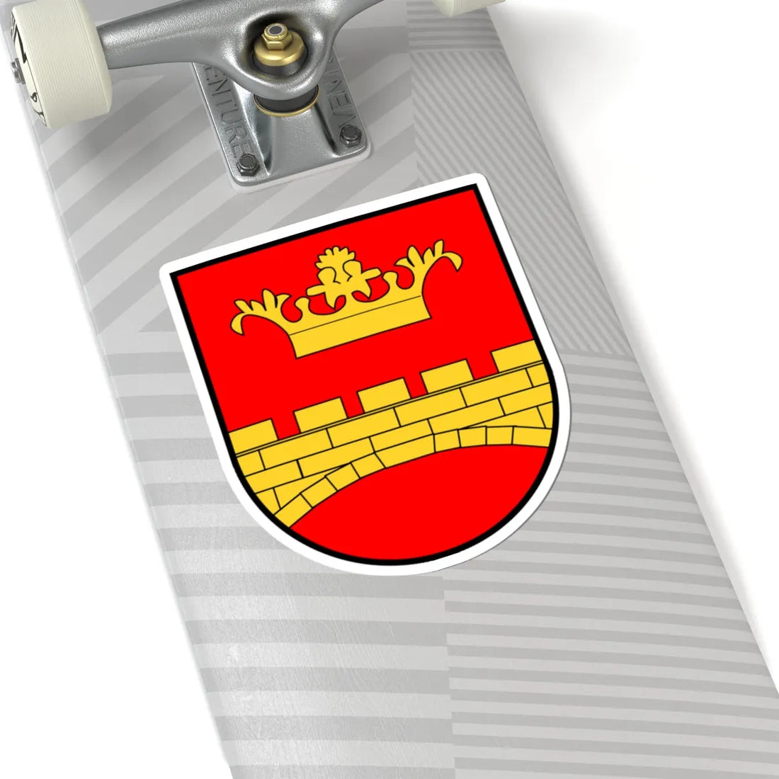 AUT Bruckneudorf COA (Austria) (Coat of Arms) STICKER Vinyl Kiss-Cut Decal - The Sticker Space