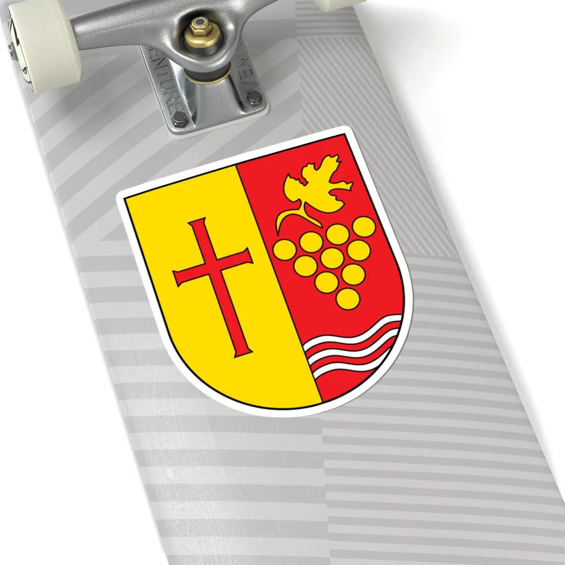 AUT Deutschkreutz COA (Austria) (Coat of Arms) STICKER Vinyl Kiss-Cut Decal - The Sticker Space