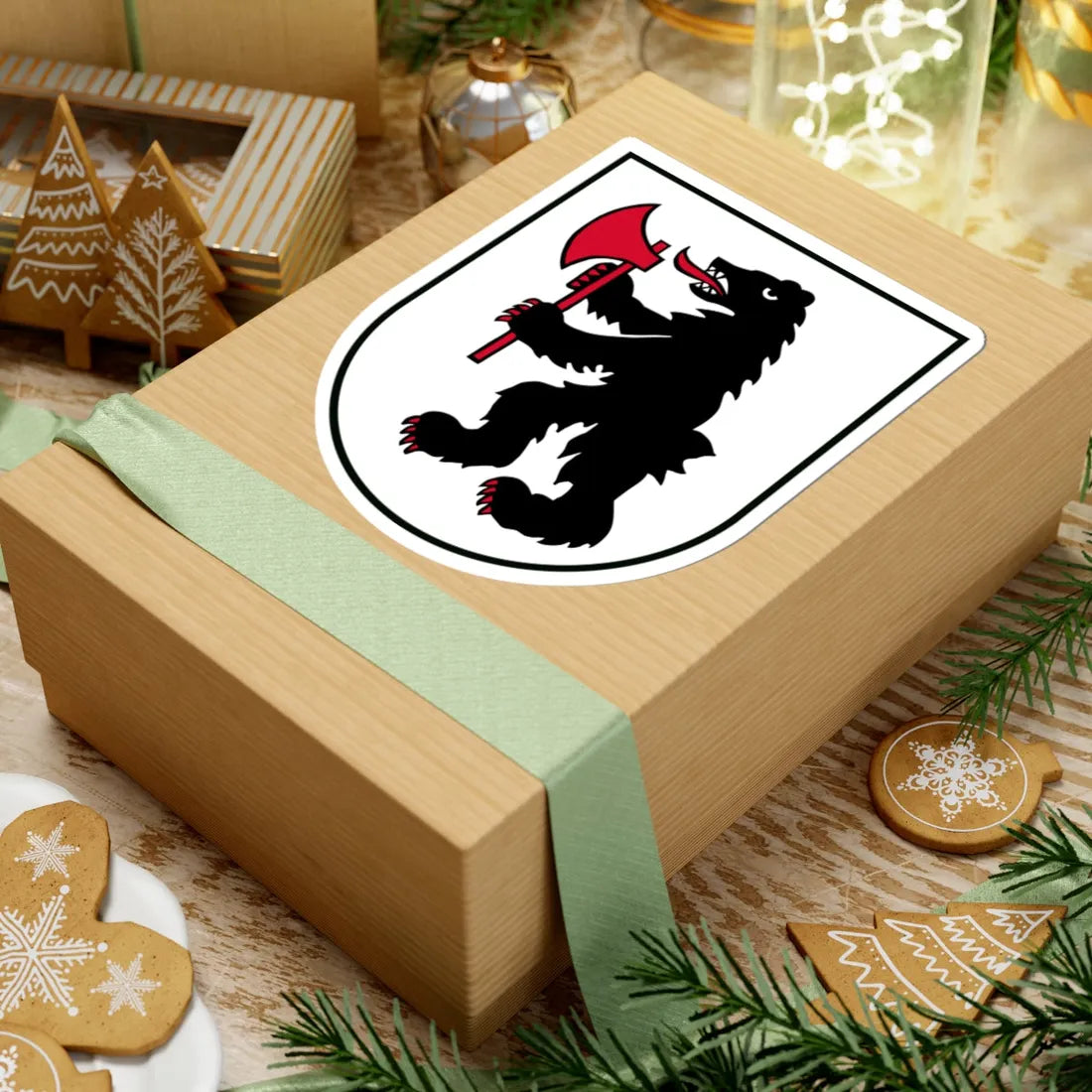 AUT Eggerding COA (Austria) (Coat of Arms) STICKER Vinyl Kiss-Cut Decal - The Sticker Space