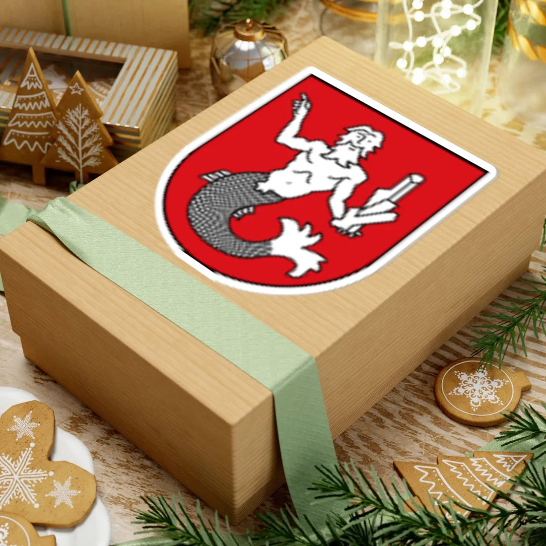 AUT Grundlsee COA (Austria) (Coat of Arms) STICKER Vinyl Kiss-Cut Decal - The Sticker Space