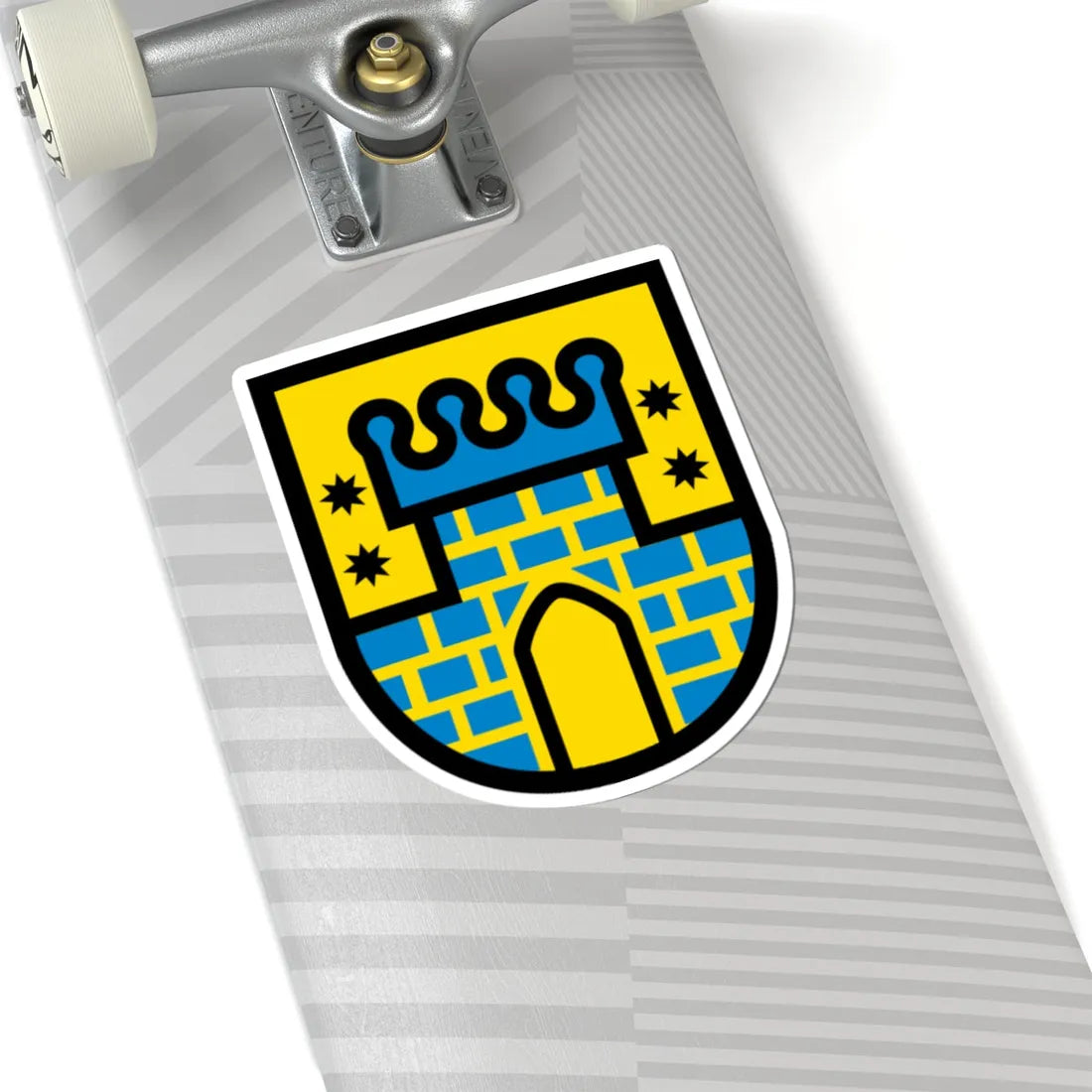 AUT Güssing COA (Austria) (Coat of Arms) STICKER Vinyl Kiss-Cut Decal - The Sticker Space
