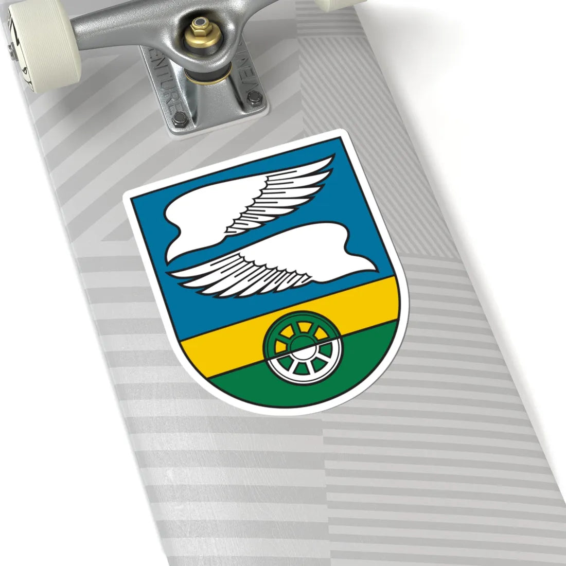 AUT Hörsching COA (Austria) (Coat of Arms) STICKER Vinyl Kiss-Cut Decal - The Sticker Space