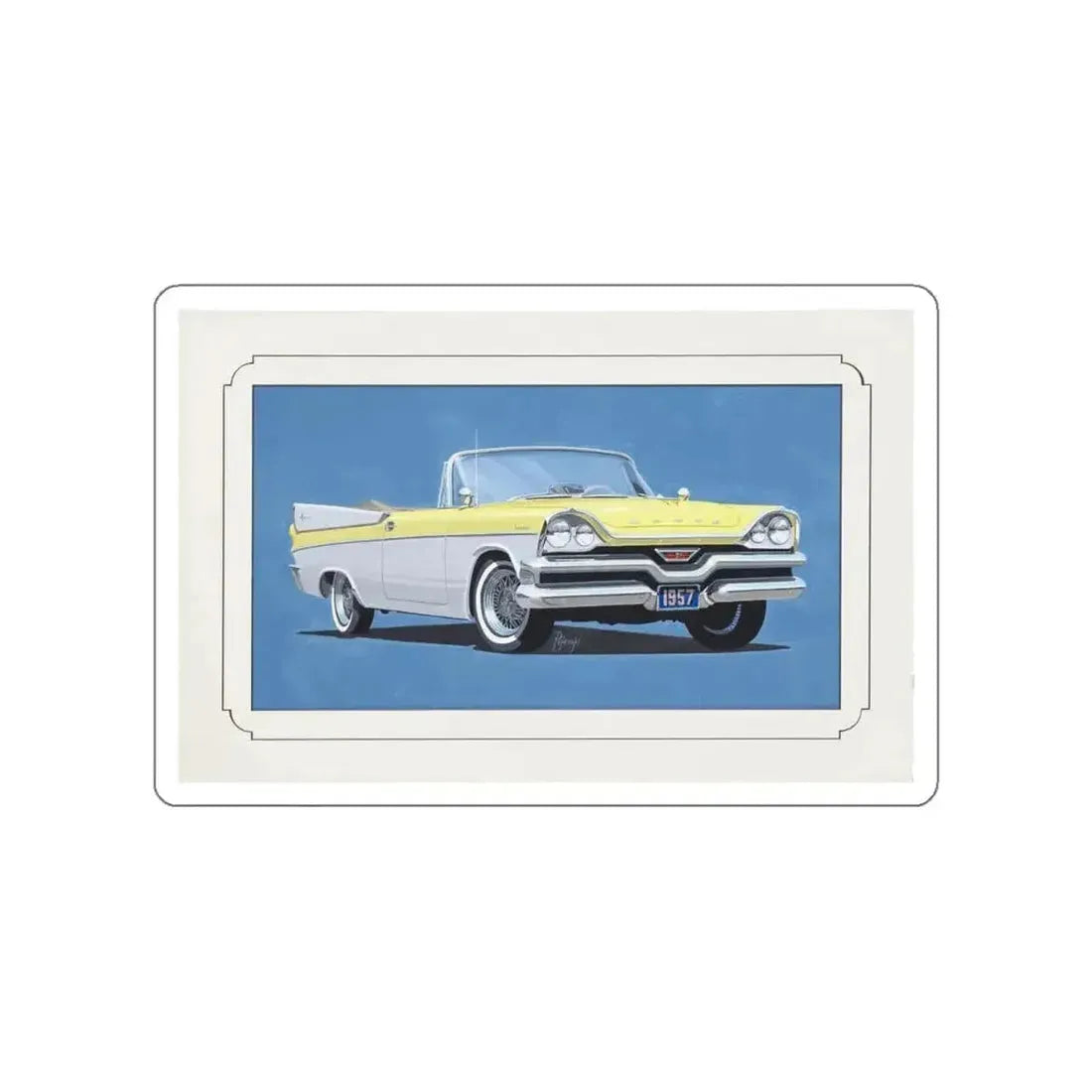 Automobile illustration 4 (Magazine Illustration) STICKER Vinyl Die-Cut Decal - The Sticker Space