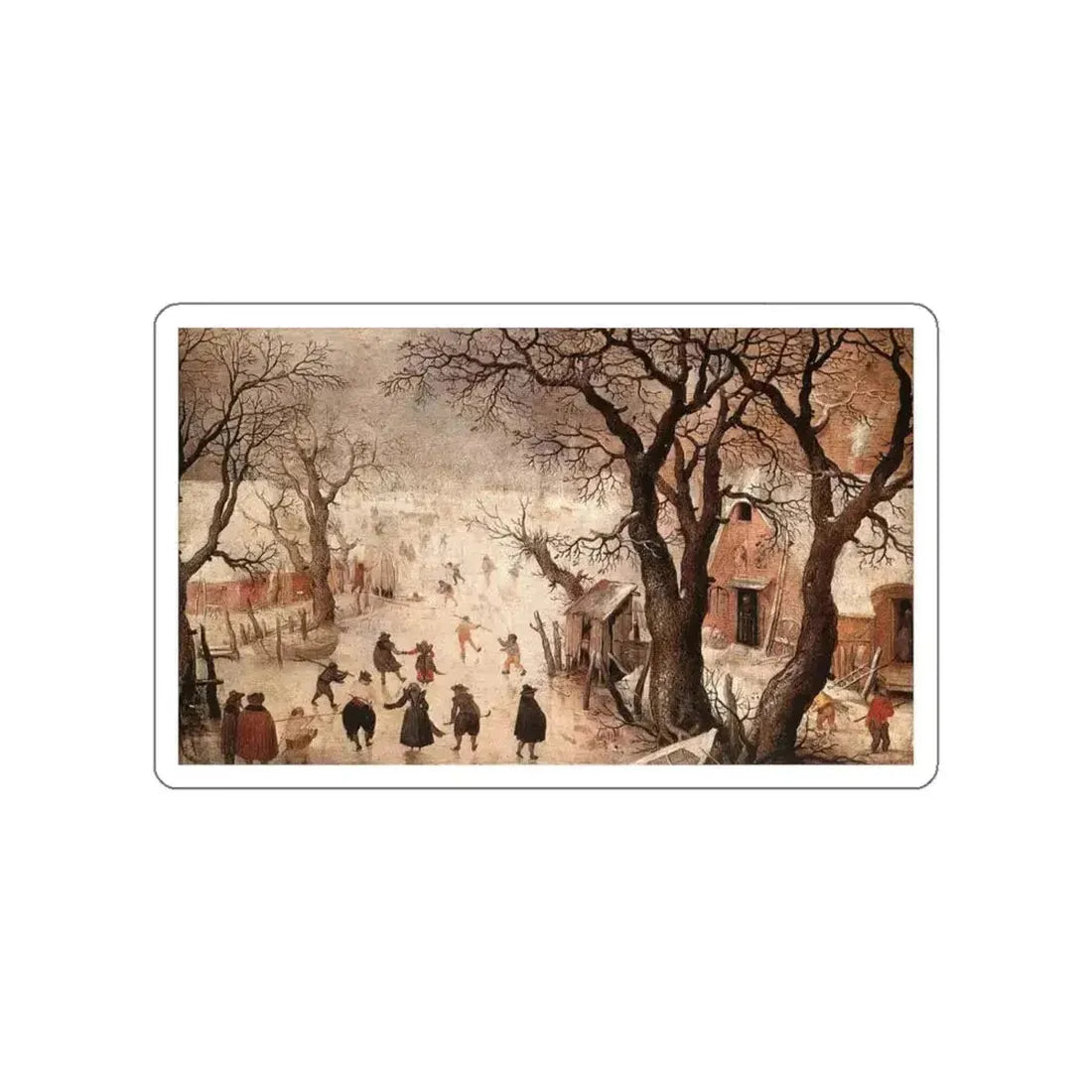 AVERCAMP, Hendrick - Winter Landscape2 (Artwork) STICKER Vinyl Die-Cut Decal - The Sticker Space