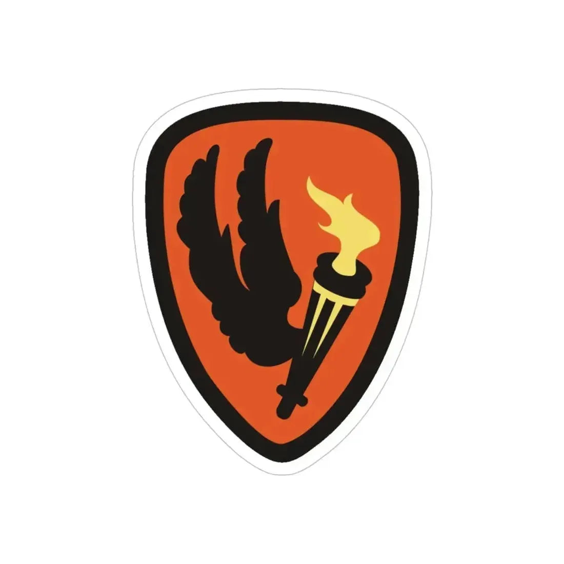 Aviation Center and School (U.S. Army) REVERSE PRINT Transparent Die-Cut STICKER - The Sticker Space