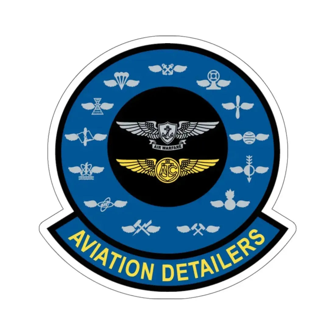 Aviation Detailers (U.S. Navy) STICKER Vinyl Kiss-Cut Decal 6 Inch White - The Sticker Space