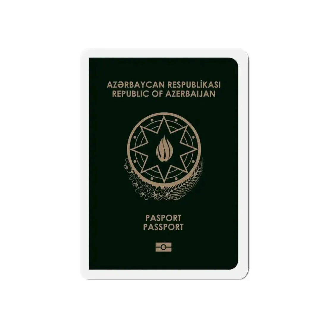 Azerbaijan Passport - Refrigerator Magnet - The Sticker Space