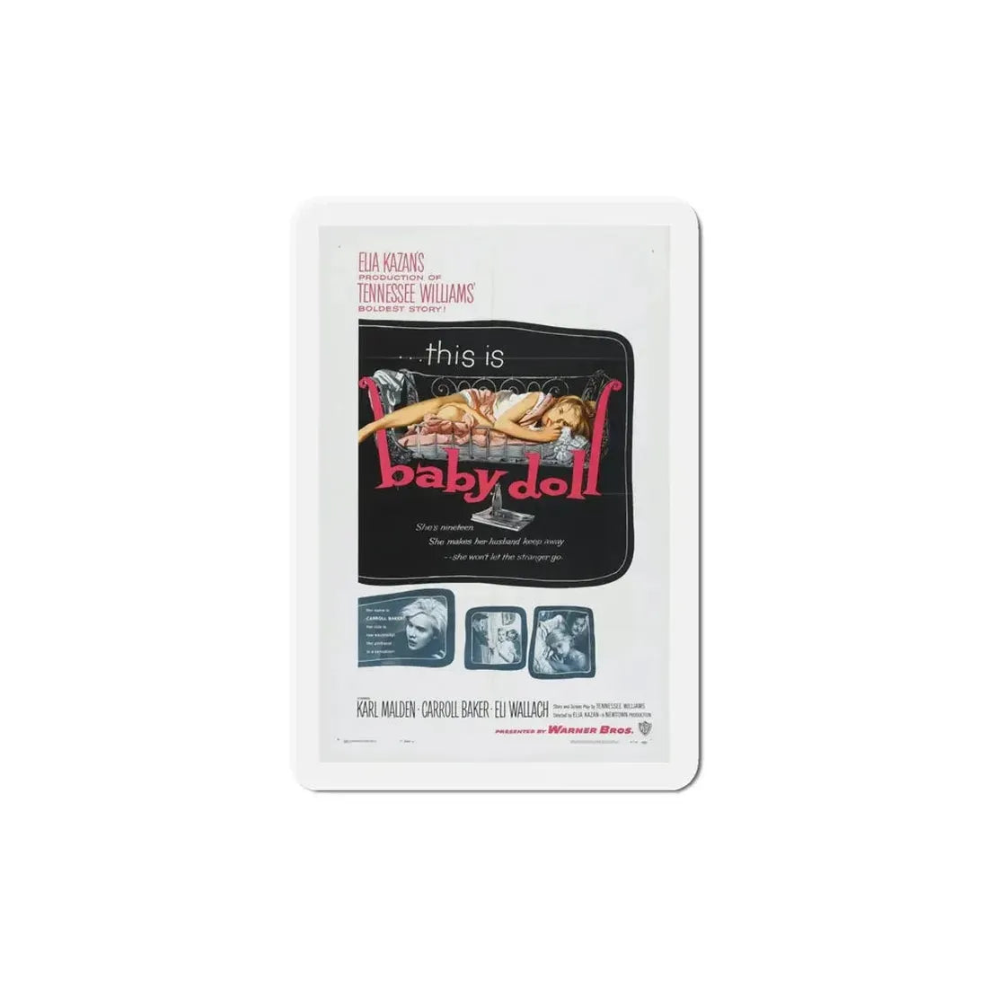 Baby Doll 1956 Movie Poster Refrigerator Magnet - The Sticker Space