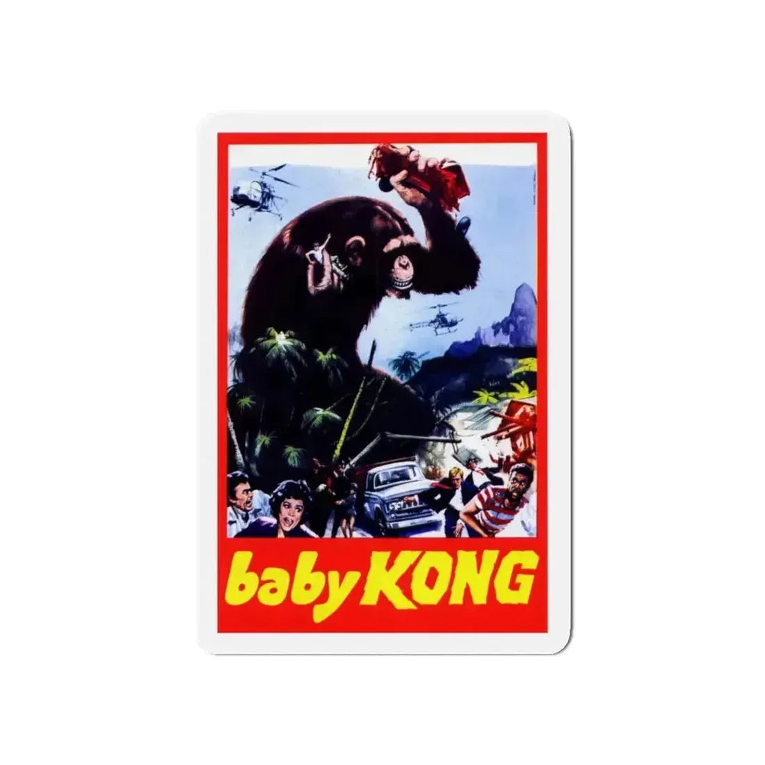 BABY KONG (UNRELEASED) 1976 Movie Poster - Refrigerator Magnet - The Sticker Space