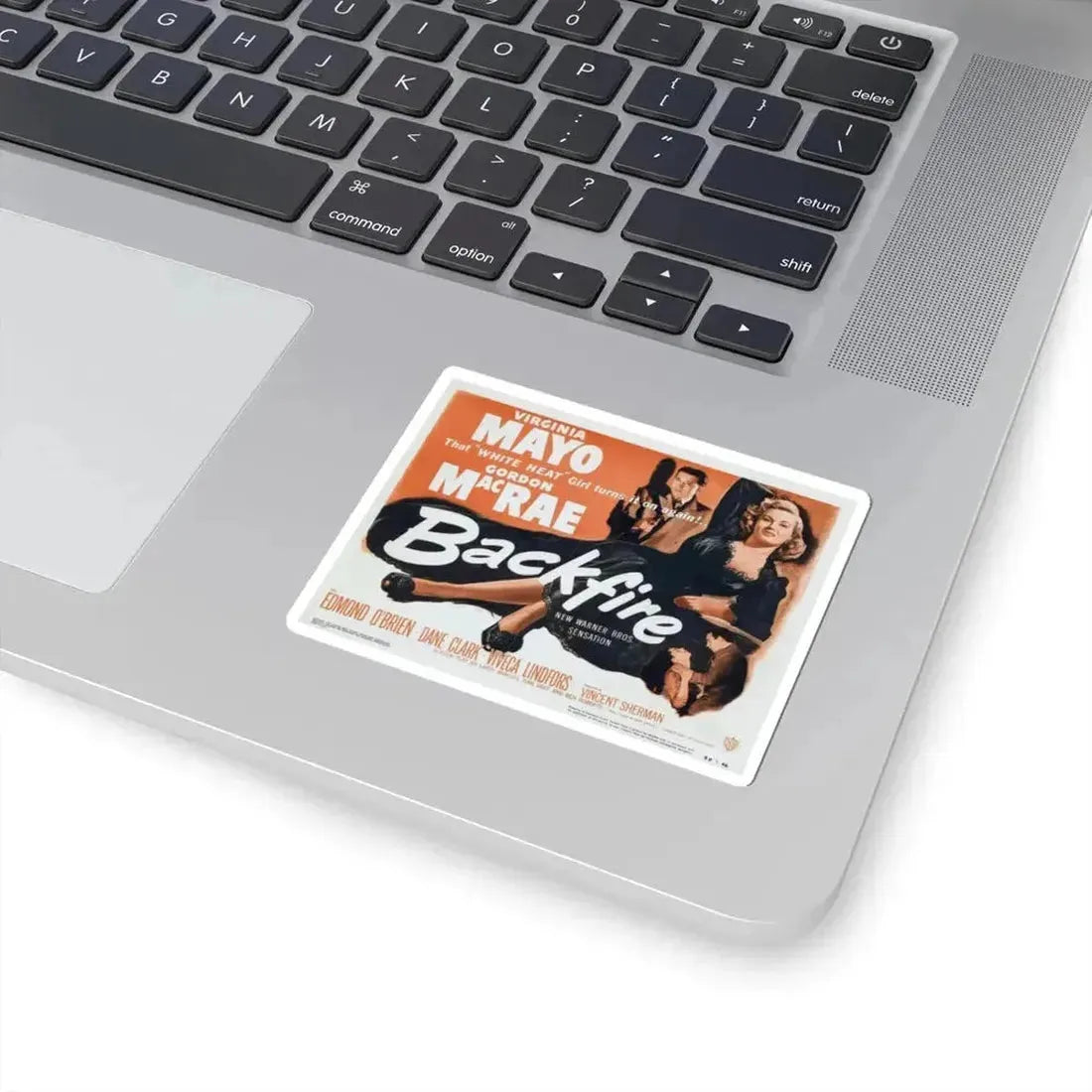 Backfire 1950 Movie Poster - STICKER Vinyl Kiss-Cut Decal - The Sticker Space