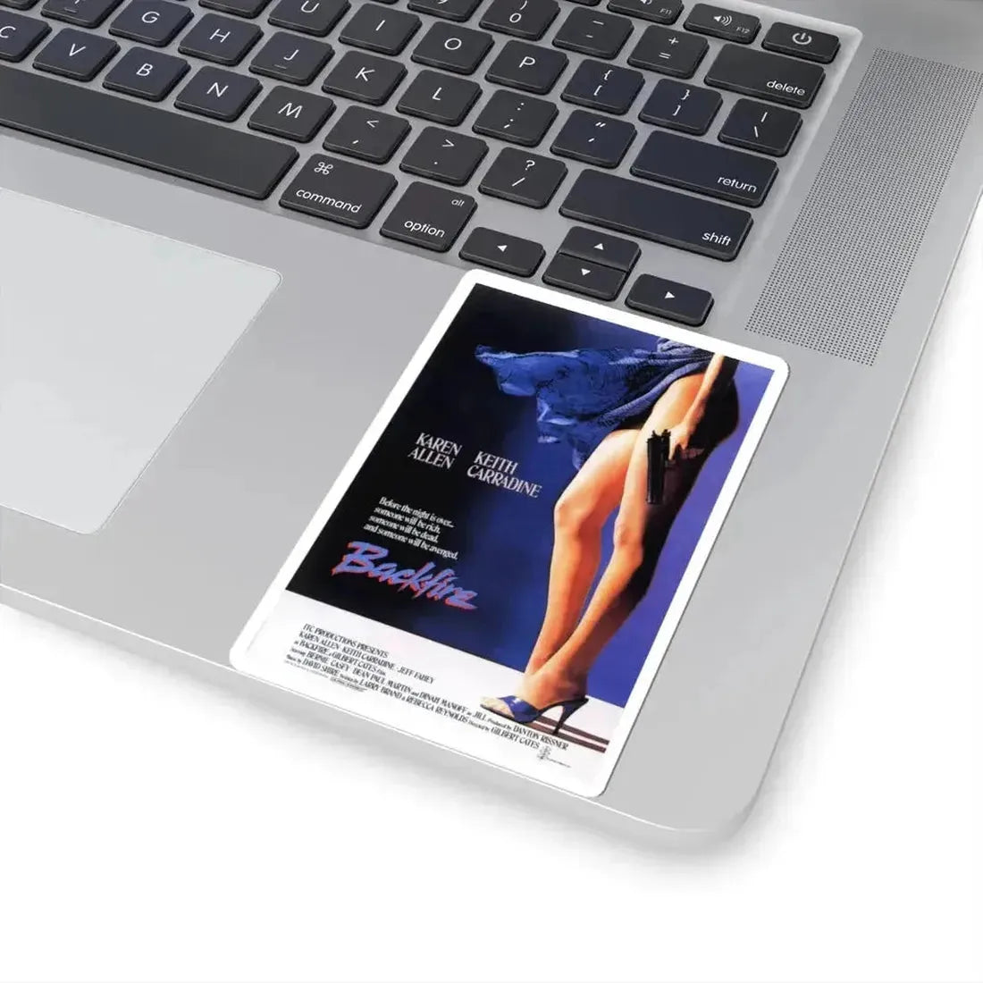 Backfire 1987 Movie Poster - STICKER Vinyl Kiss-Cut Decal - The Sticker Space