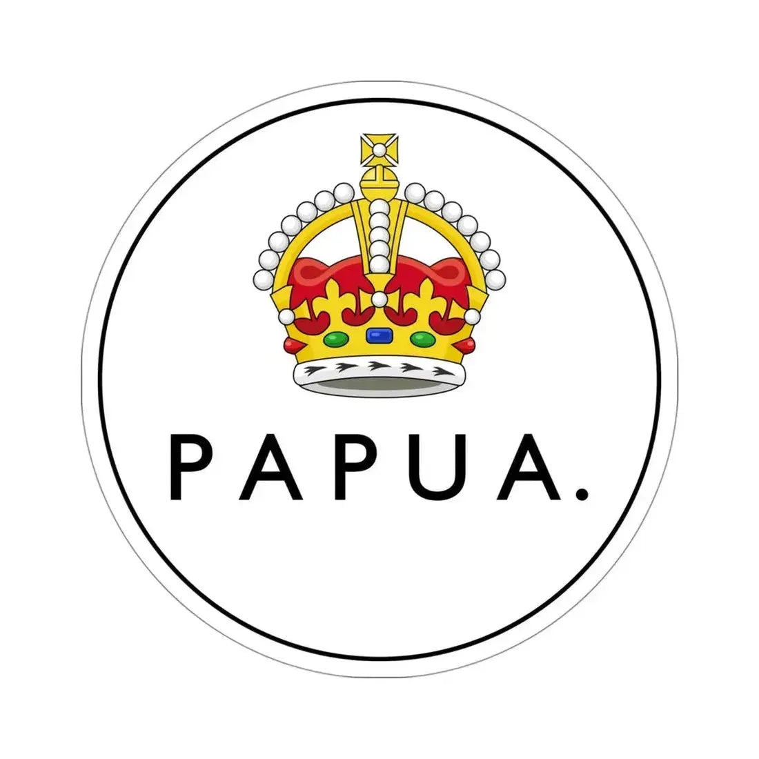 Badge of Papua (1906-1942-1945-1949) STICKER Vinyl Die-Cut Decal - The Sticker Space