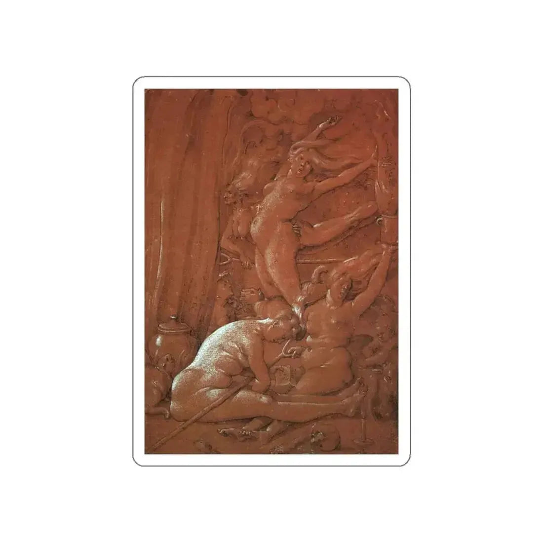 BALDUNG GRIEN, Hans - Departing for the Sabbath (Artwork) STICKER Vinyl Die-Cut Decal - The Sticker Space