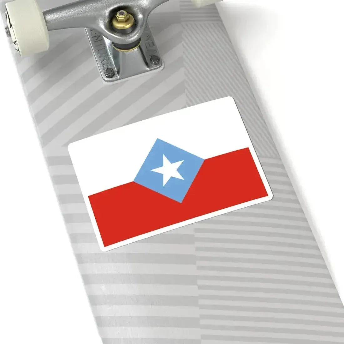 Bandera de Chile Centrada (Chile) STICKER Vinyl Kiss-Cut Decal - The Sticker Space