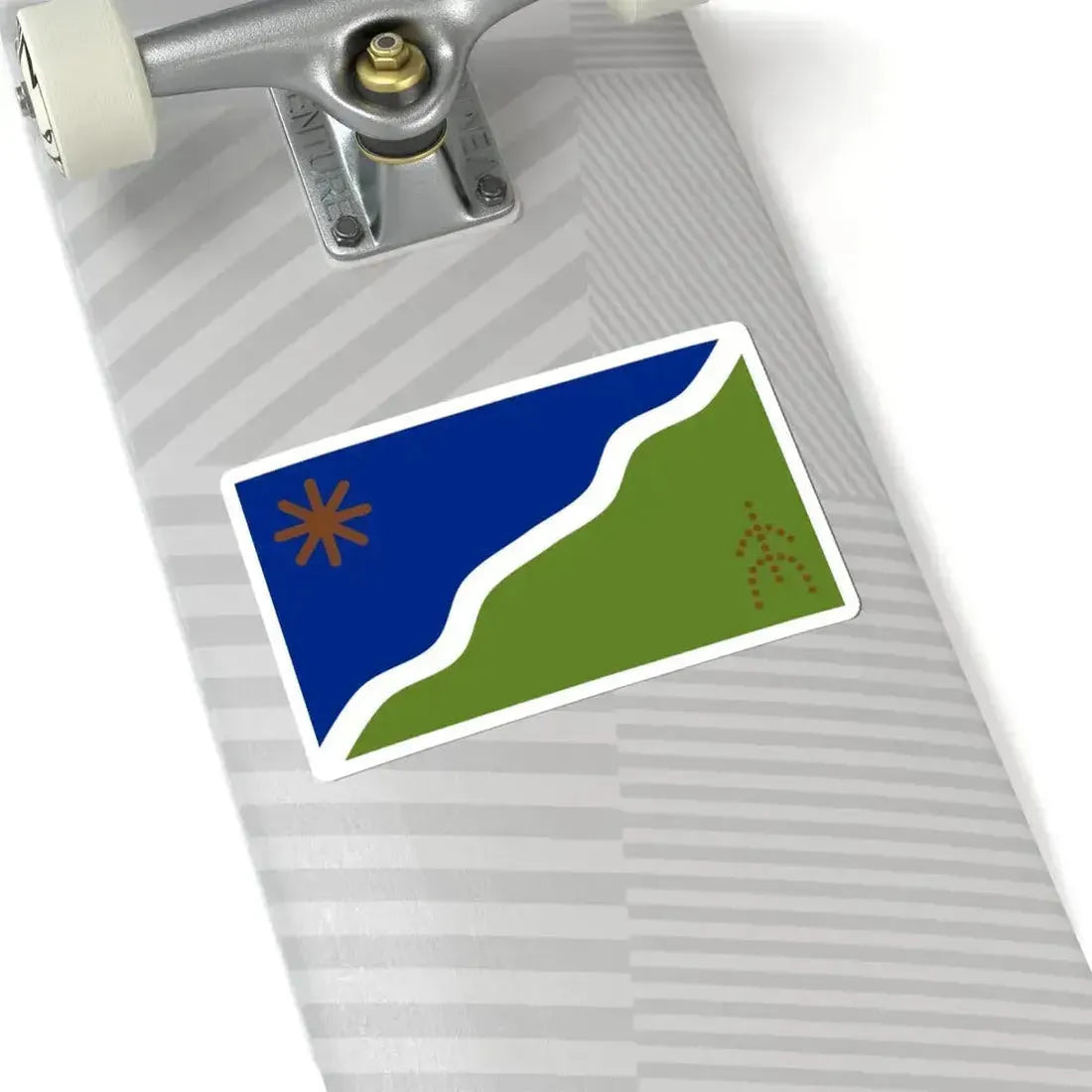 Bandera Kawesqar (Chile) STICKER Vinyl Kiss-Cut Decal - The Sticker Space