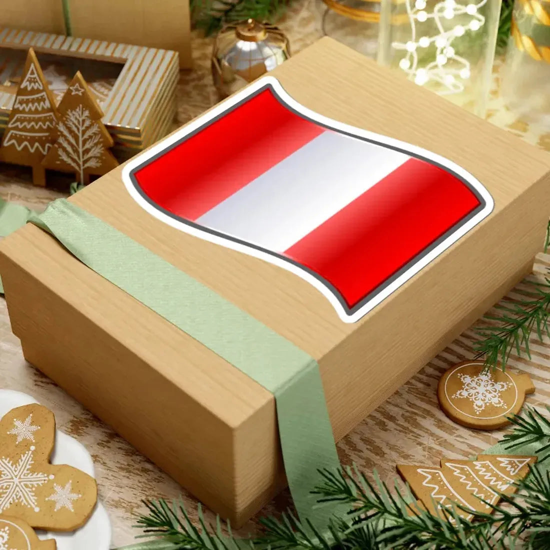 Bandera Peru (Peru) STICKER Vinyl Kiss-Cut Decal - The Sticker Space