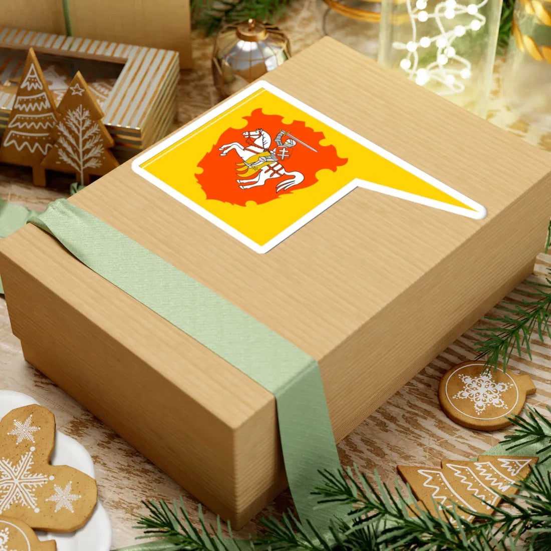 Banner of Amścisłaŭ Voivodeship (Belarus) (Coat of Arms) STICKER Vinyl Kiss-Cut Decal - The Sticker Space