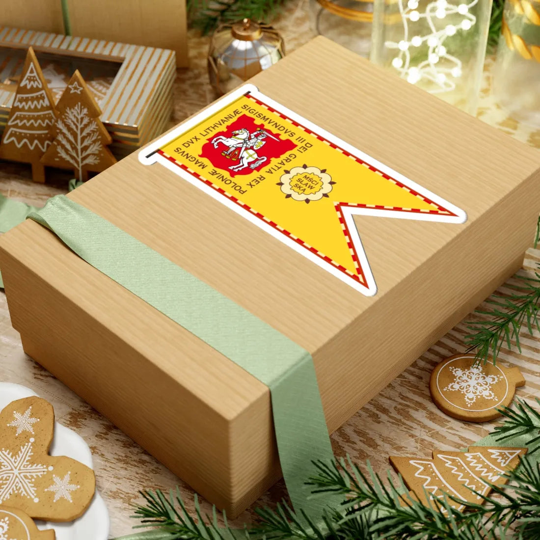 Banner of Mstsislaw Voivodeship 1609-1618-1 (Belarus) (Coat of Arms) STICKER Vinyl Kiss-Cut Decal - The Sticker Space