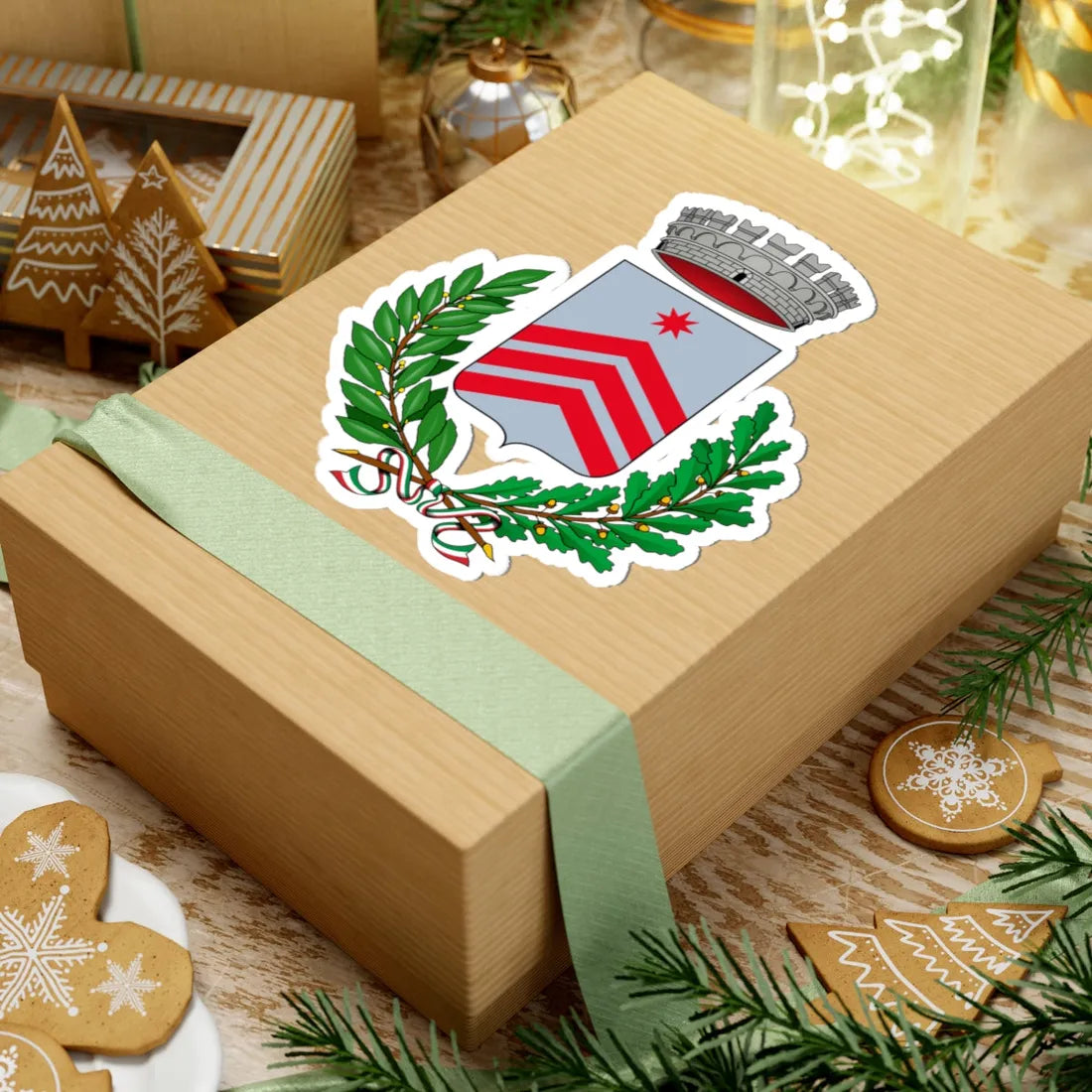 Barete-Stemma (Italy) (Coat of Arms) STICKER Vinyl Kiss-Cut Decal - The Sticker Space