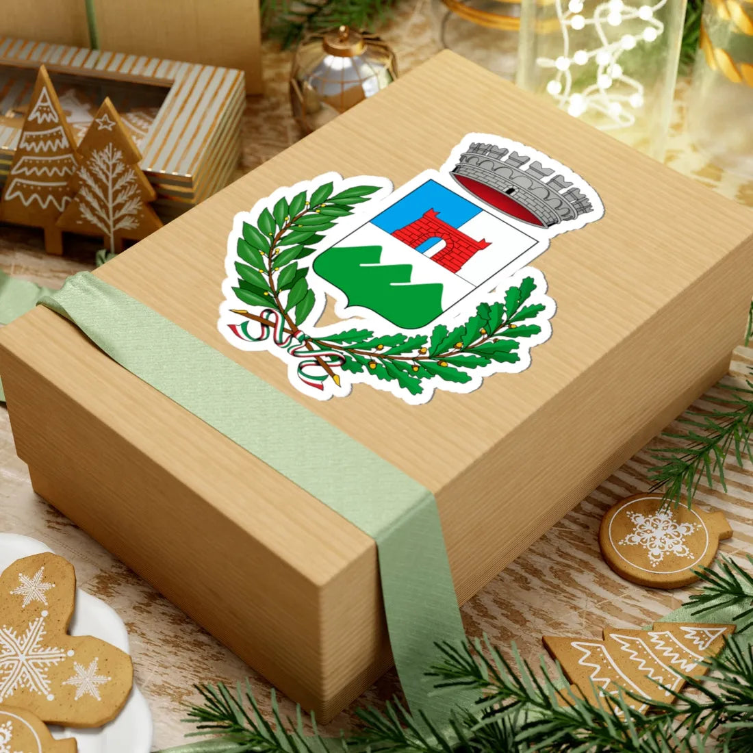 Barzanò-Stemma (Italy) (Coat of Arms) STICKER Vinyl Kiss-Cut Decal - The Sticker Space