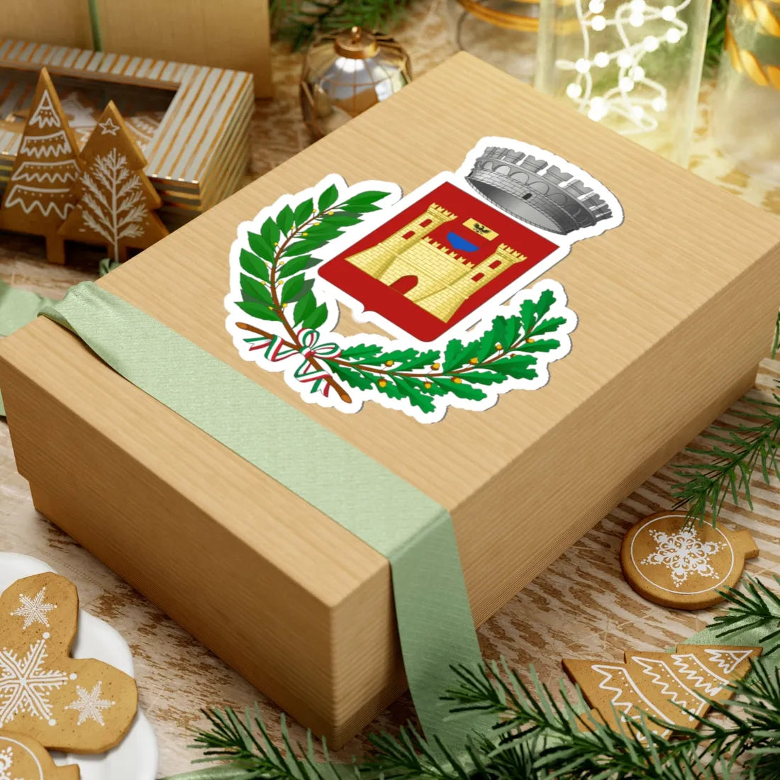 Bascapè-Stemma (Italy) (Coat of Arms) STICKER Vinyl Kiss-Cut Decal - The Sticker Space