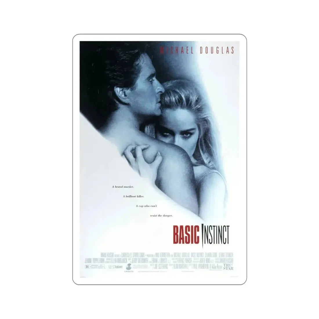 Basic Instinct 1992 Movie Poster STICKER Vinyl Die-Cut Decal - The Sticker Space