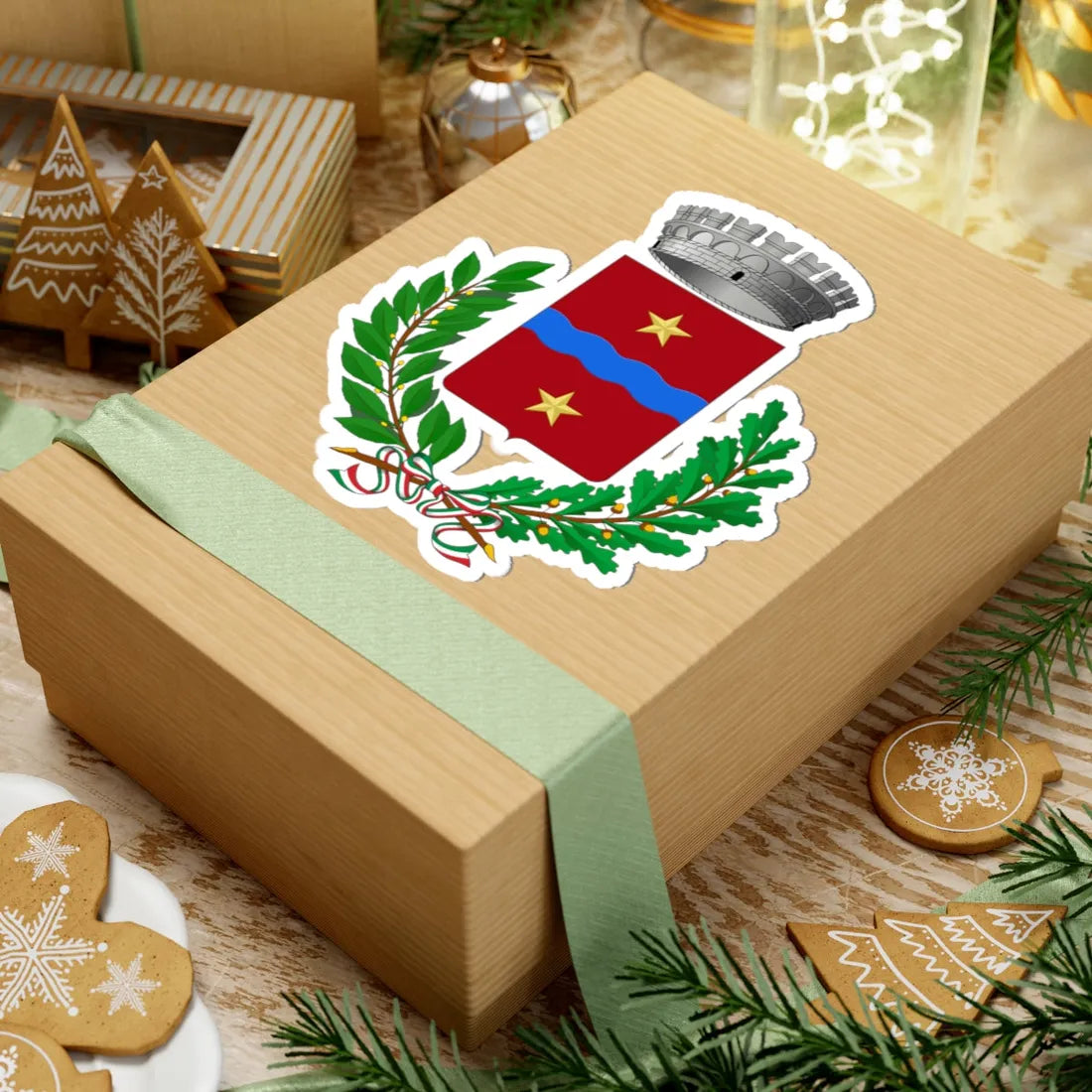 Bastida Pancarana-Stemma (Italy) (Coat of Arms) STICKER Vinyl Kiss-Cut Decal - The Sticker Space