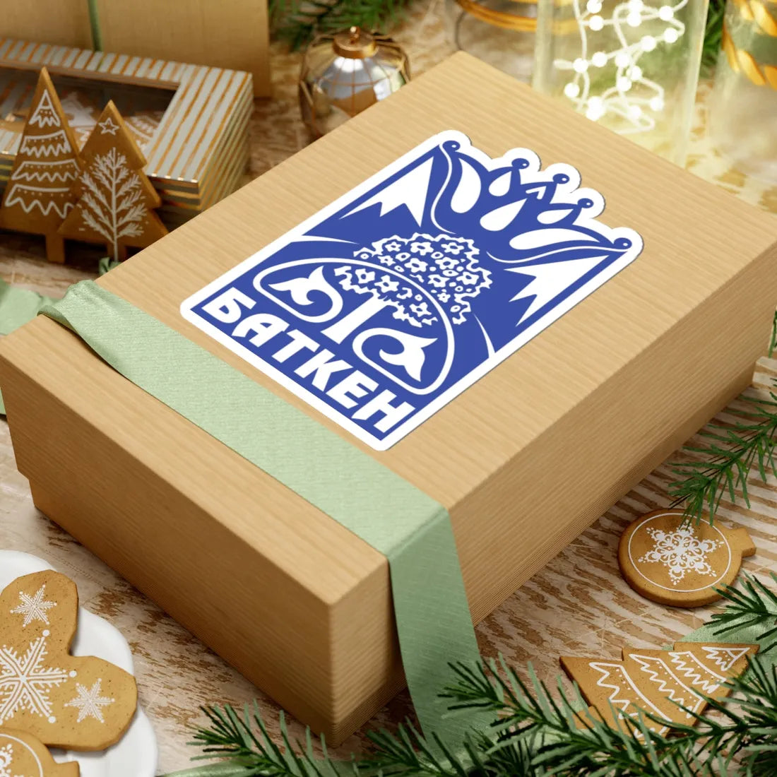 Batken obl coa (Kyrgyzstan) (Coat of Arms) STICKER Vinyl Kiss-Cut Decal - The Sticker Space