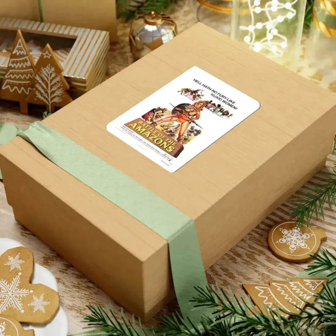 BATTLE OF THE AMAZONS 1973 Movie Poster - STICKER Vinyl Kiss-Cut Decal - The Sticker Space