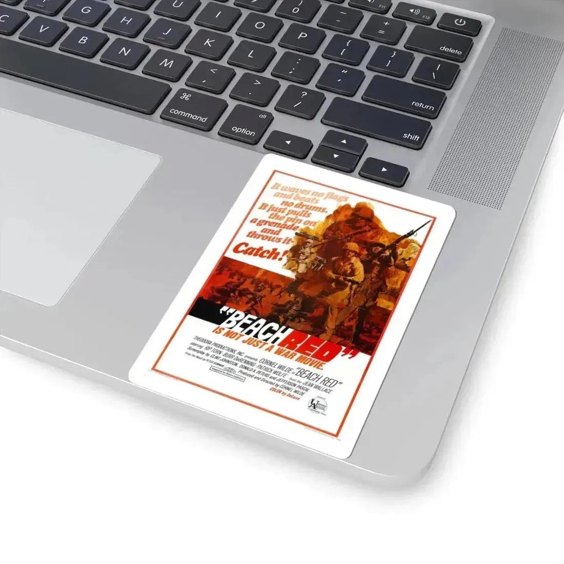 Beach Red 1967 Movie Poster - STICKER Vinyl Kiss-Cut Decal - The Sticker Space