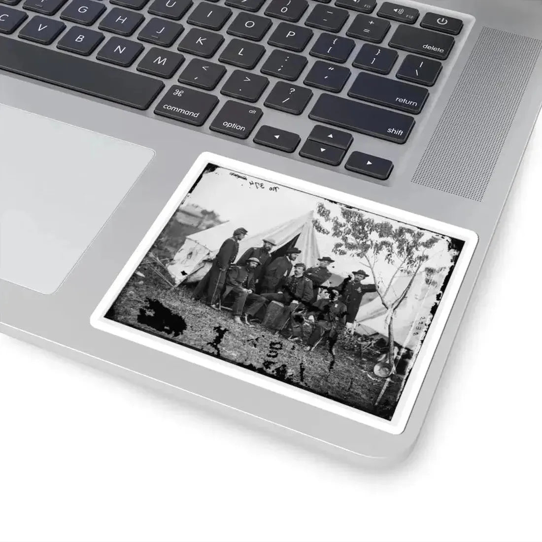 Bealeton, Virginia. Officers of Signal Corps. Headquarters, Army of the Potomac (U.S. Civil War) STICKER Vinyl Kiss-Cut Decal - The Sticker Space