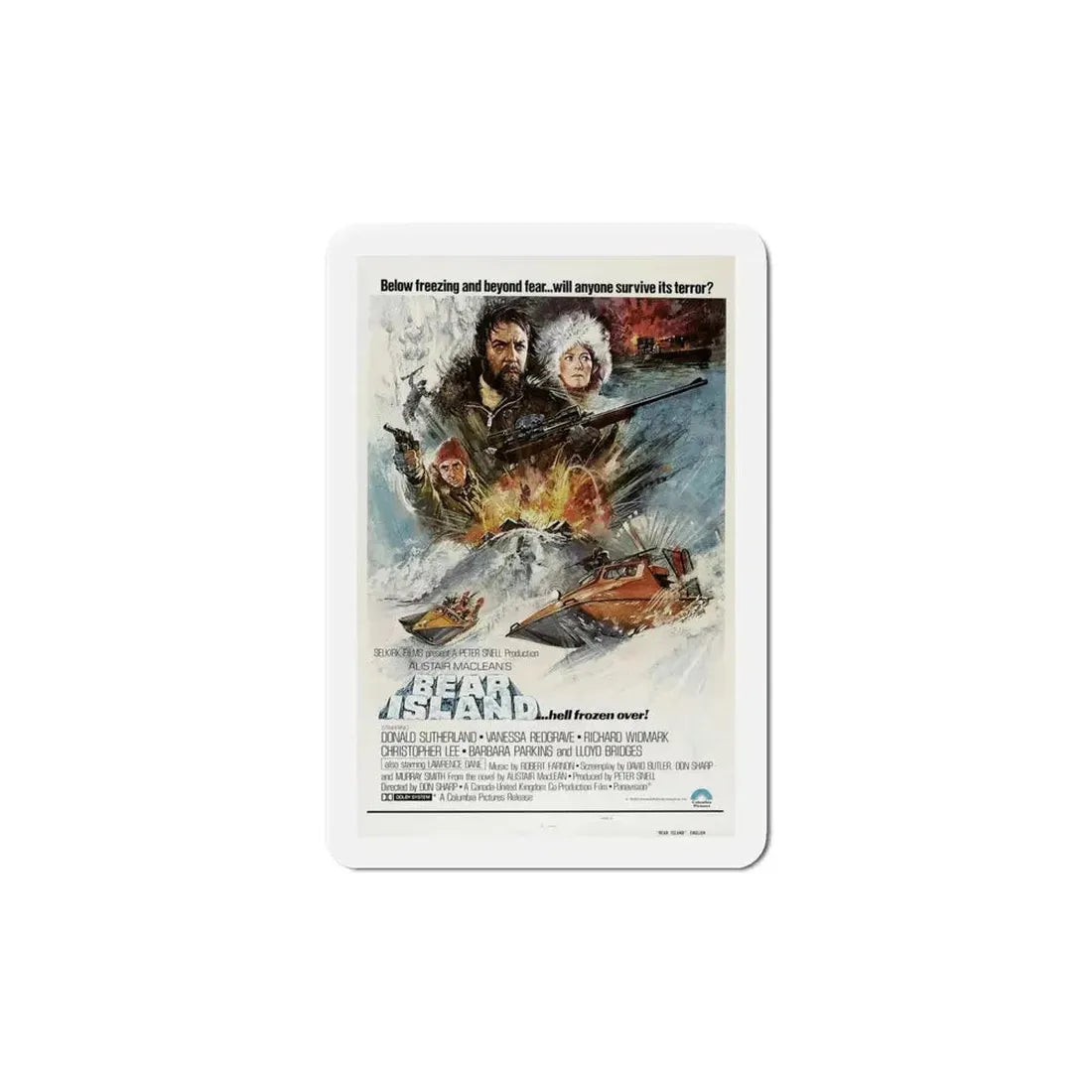 Bear Island 1979 Movie Poster Refrigerator Magnet - The Sticker Space