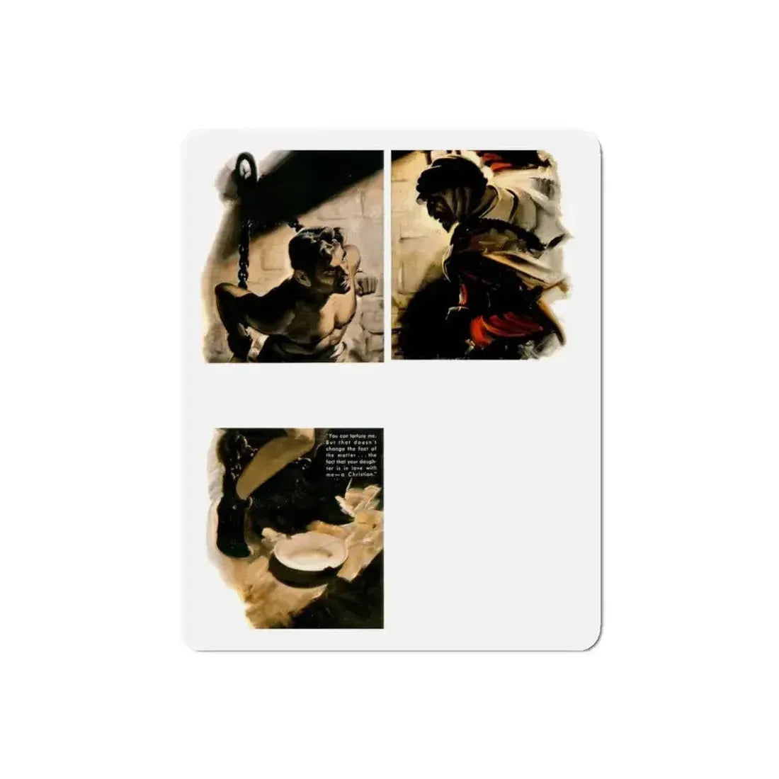 Because He Loved Greatly, Liberty magazine, April 16,1938 (Magazine Illustration) Refrigerator Magnet - The Sticker Space