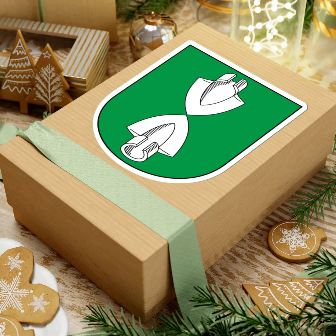 Beggingen-blazon (Switzerland) (Coat of Arms) STICKER Vinyl Kiss-Cut Decal - The Sticker Space