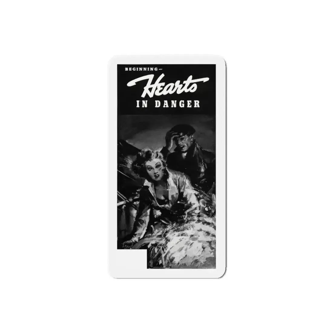 Beginning - Hearts In Danger, Liberty magazine, July 15, 1939 (Magazine Illustration) Refrigerator Magnet - The Sticker Space
