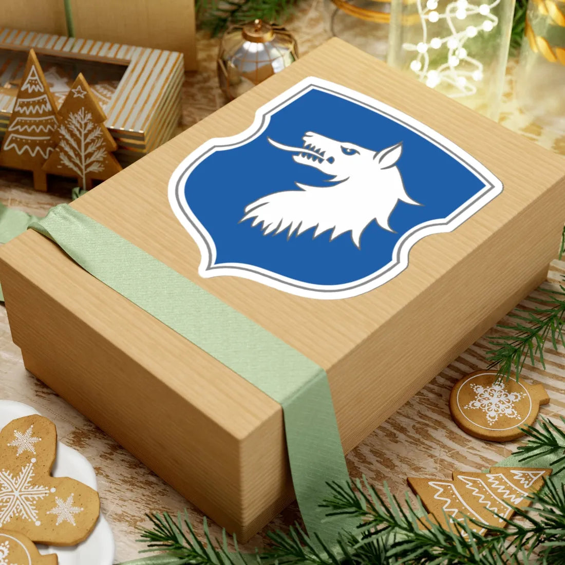 BEL COA Vaŭkavysk old (Belarus) (Coat of Arms) STICKER Vinyl Kiss-Cut Decal - The Sticker Space