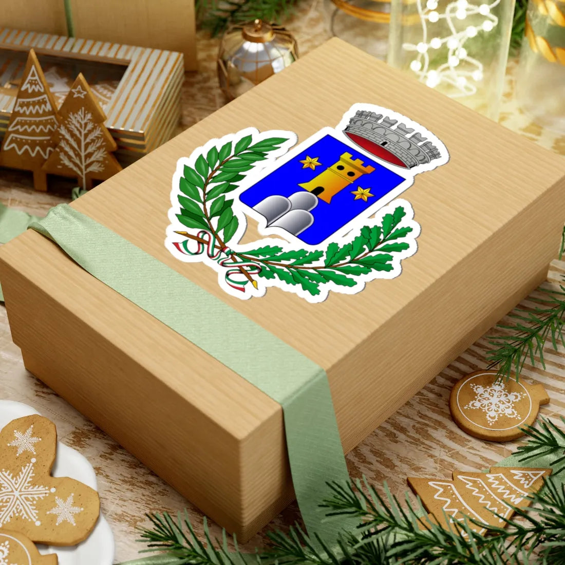 Belforte allIsauro-Stemma (Italy) (Coat of Arms) STICKER Vinyl Kiss-Cut Decal - The Sticker Space