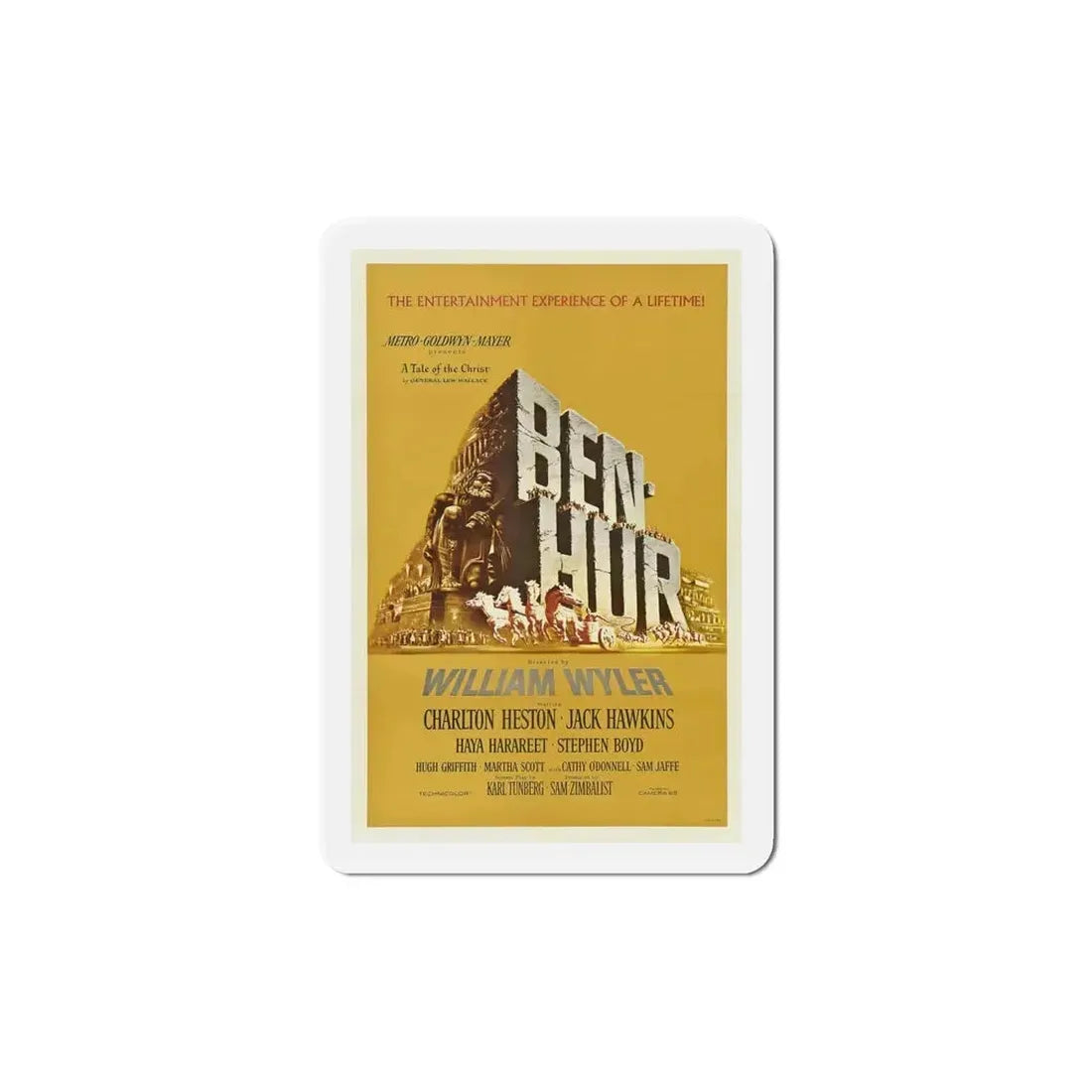 Ben Hur 1959 Movie Poster Refrigerator Magnet - The Sticker Space