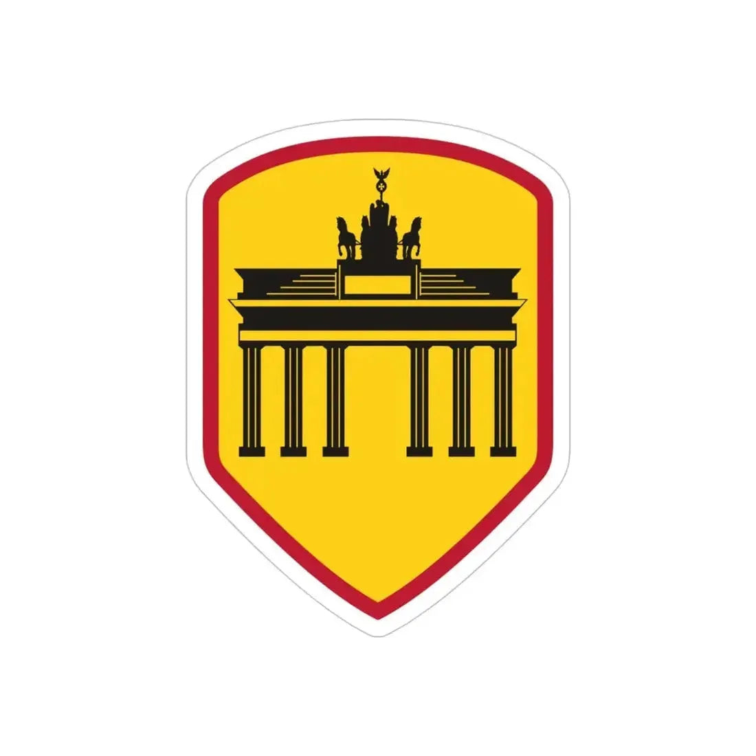 Berlin Command (U.S. Army) REVERSE PRINT Transparent Die-Cut STICKER - The Sticker Space