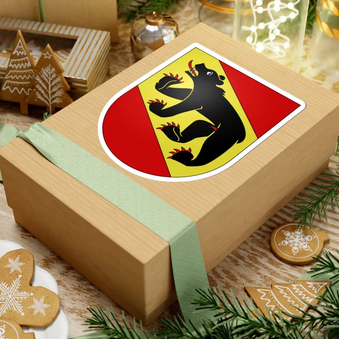 Berne-coat of arms (Switzerland) (Coat of Arms) STICKER Vinyl Kiss-Cut Decal - The Sticker Space