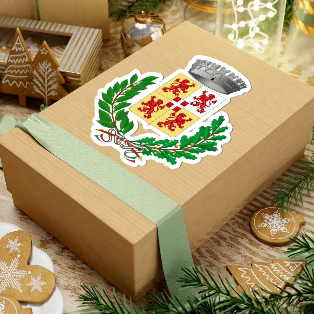 Bernezzo-Stemma (Italy) (Coat of Arms) STICKER Vinyl Kiss-Cut Decal - The Sticker Space