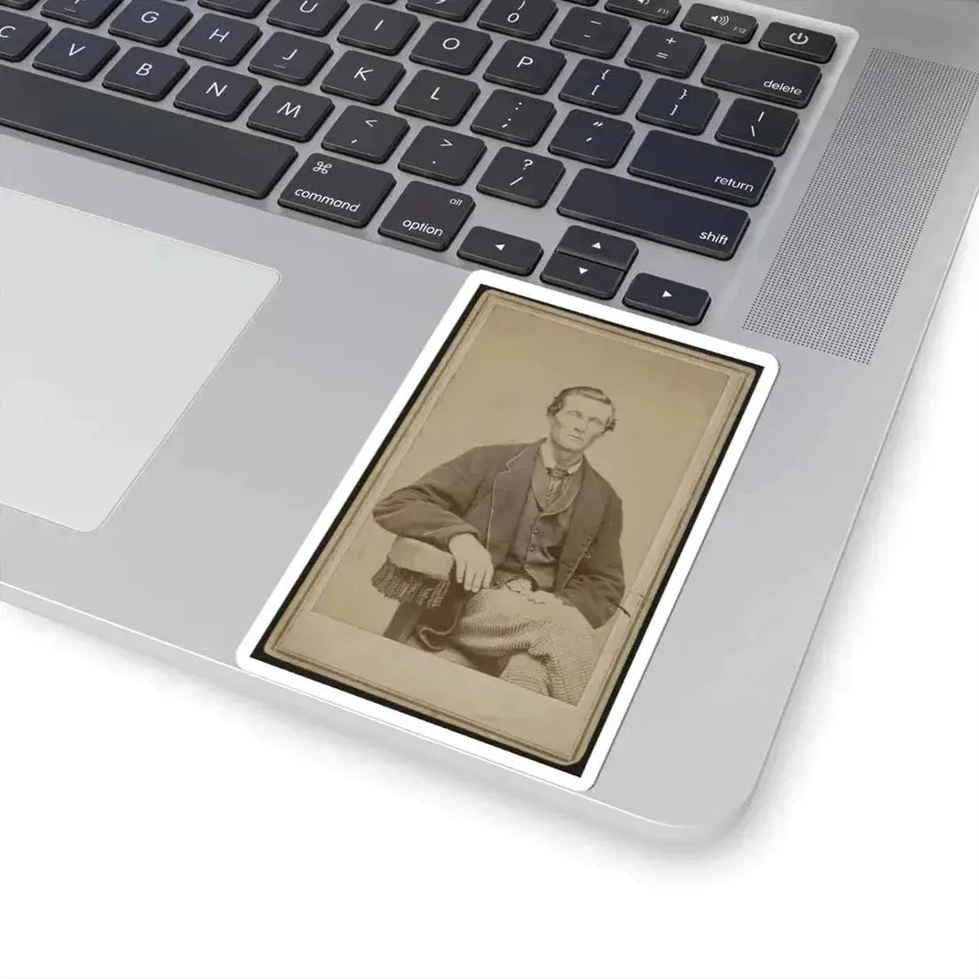 Bethuel Smith, Three-Quarter Length Portrait, Sitting, Facing Front (U.S. Civil War) STICKER Vinyl Kiss-Cut Decal - The Sticker Space