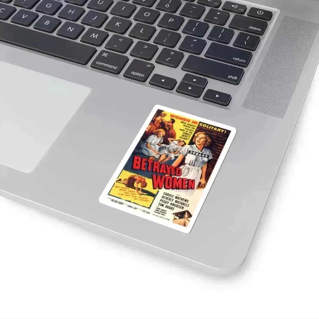 Betrayed Women 1955 Movie Poster - STICKER Vinyl Kiss-Cut Decal - The Sticker Space