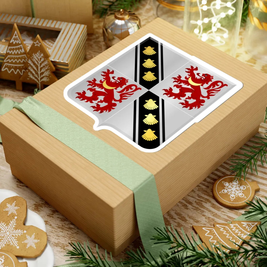 Beyne Heusay wapen (Belgium) (Coat of Arms) STICKER Vinyl Kiss-Cut Decal - The Sticker Space