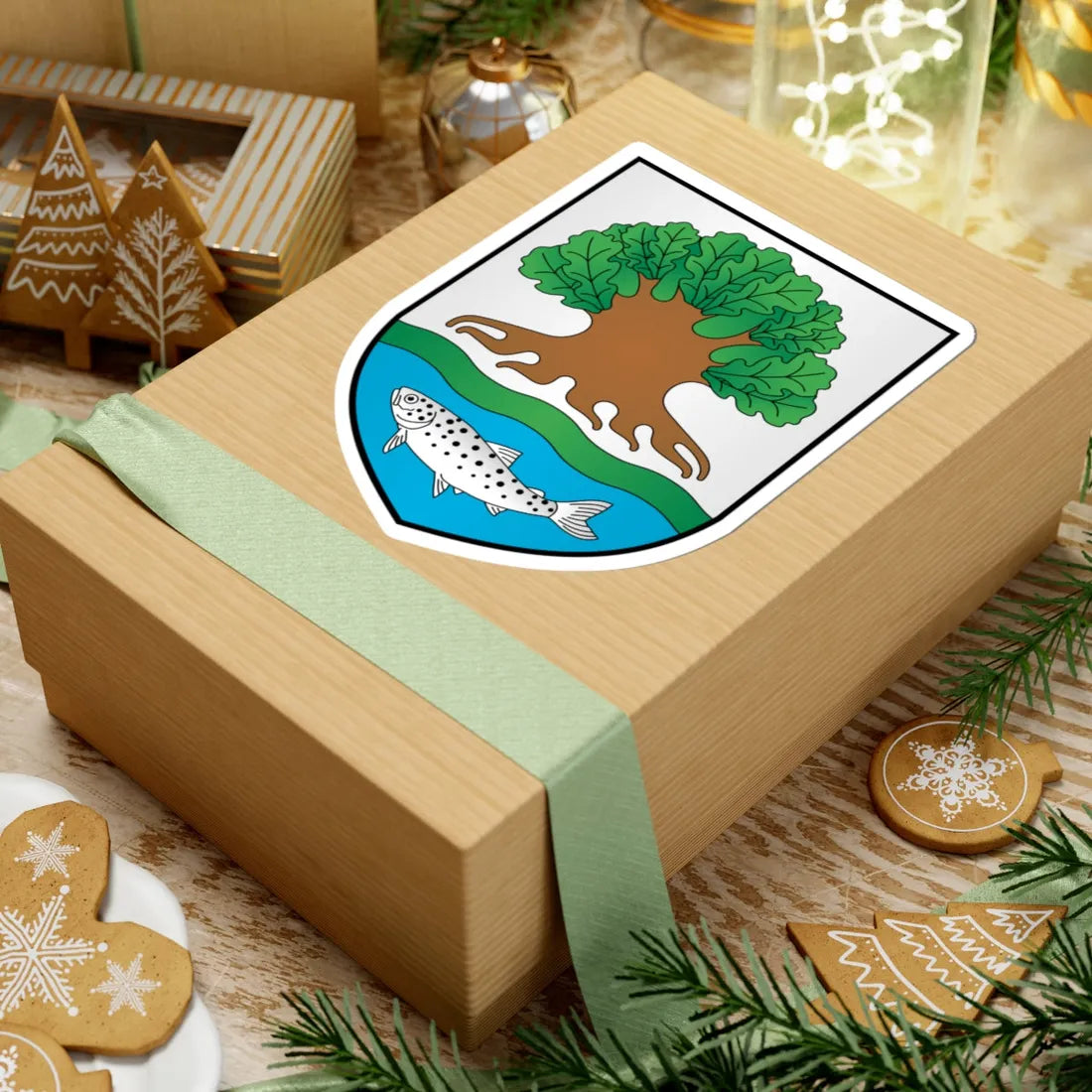 BIA Ostrowiec COA (Belarus) (Coat of Arms) STICKER Vinyl Kiss-Cut Decal - The Sticker Space