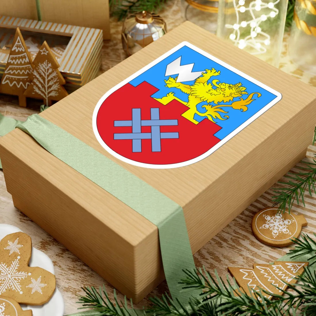 BIA Woronów COA (Belarus) (Coat of Arms) STICKER Vinyl Kiss-Cut Decal - The Sticker Space