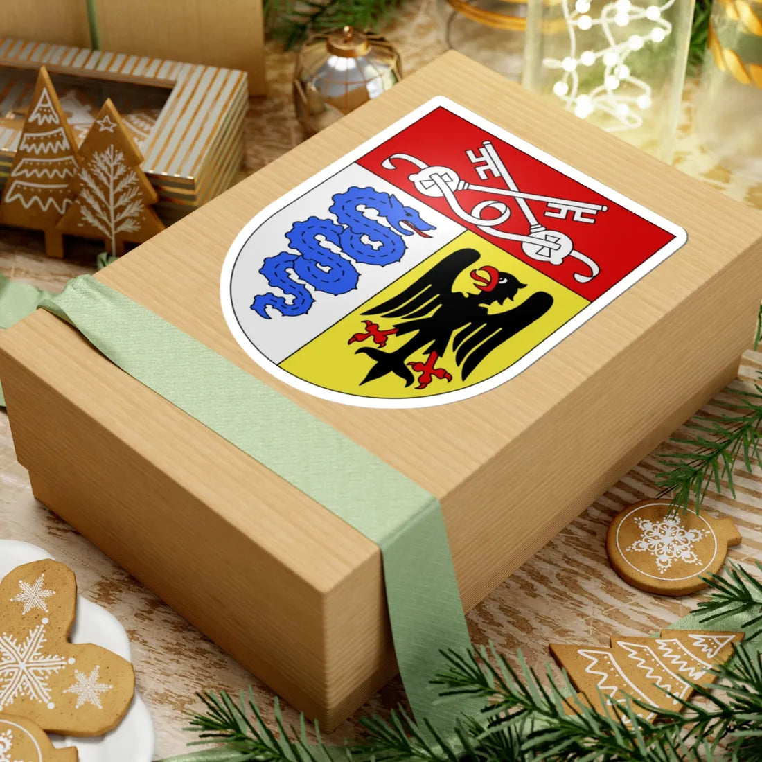 Biasca-coat of arms (Switzerland) (Coat of Arms) STICKER Vinyl Kiss-Cut Decal - The Sticker Space