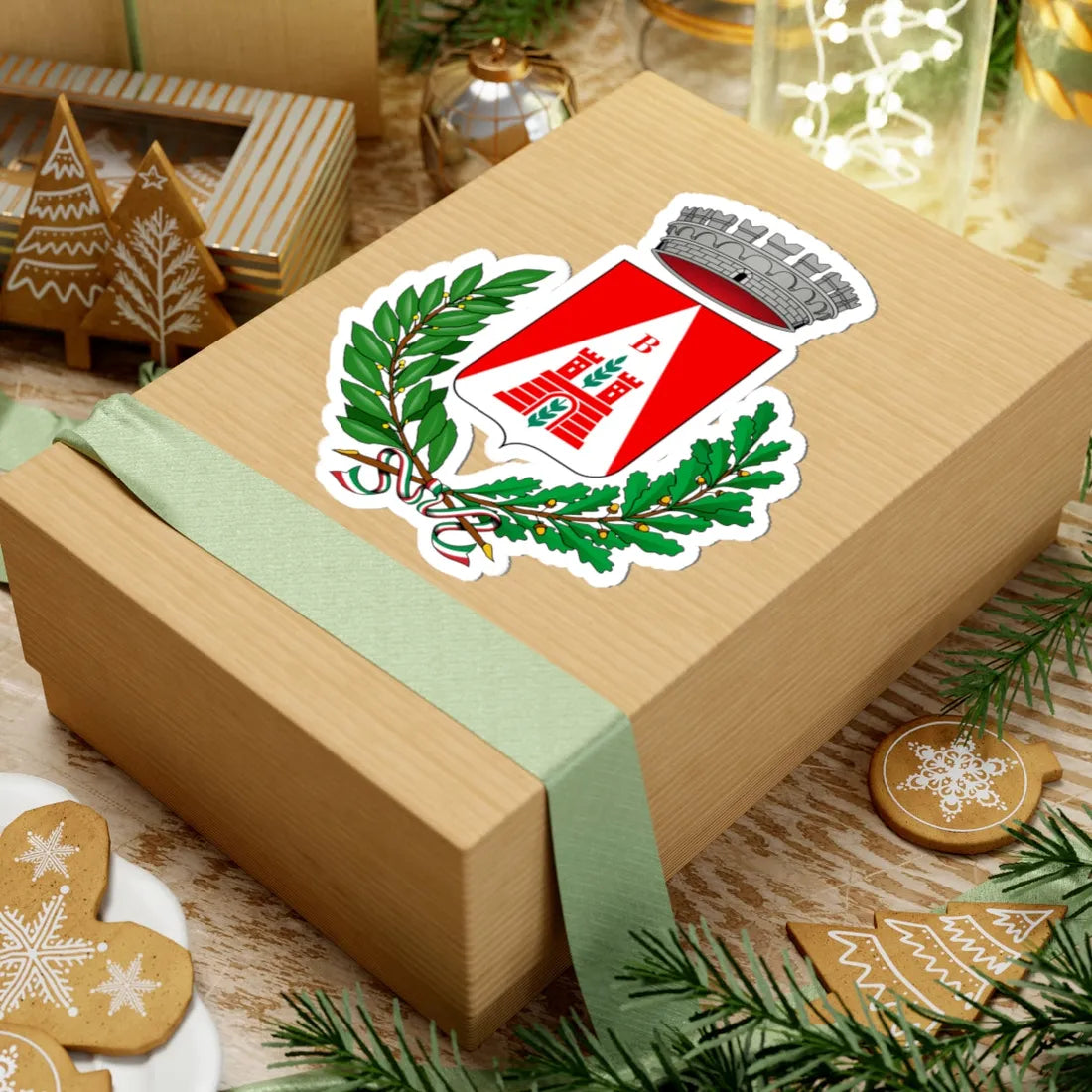 Biassono-Stemma (Italy) (Coat of Arms) STICKER Vinyl Kiss-Cut Decal - The Sticker Space